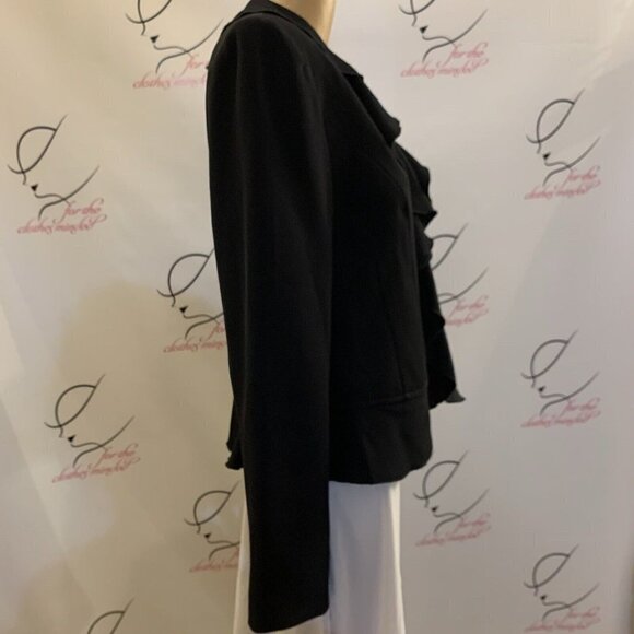 Grace Dane Lewis. Size 10. Lined Ruffled Jacket. Button Up. Long Sleeve. DB2 - Picture 4 of 5